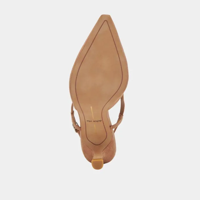 Heels Shop Dolce Vita Odela Heels Toffee Suede Toffee Suede