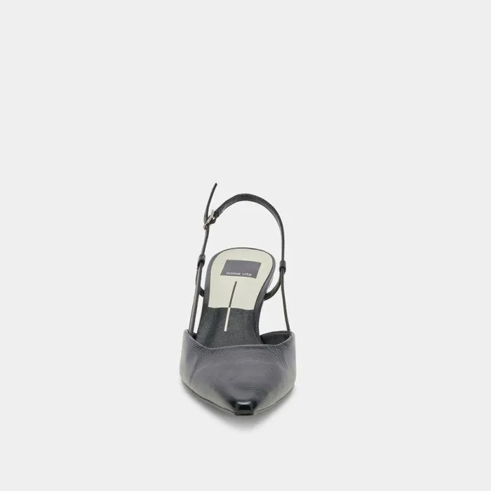 Heels Shop Dolce Vita Odela Wide Heels Midnight Crinkle Patent Midnight Crinkle Patent
