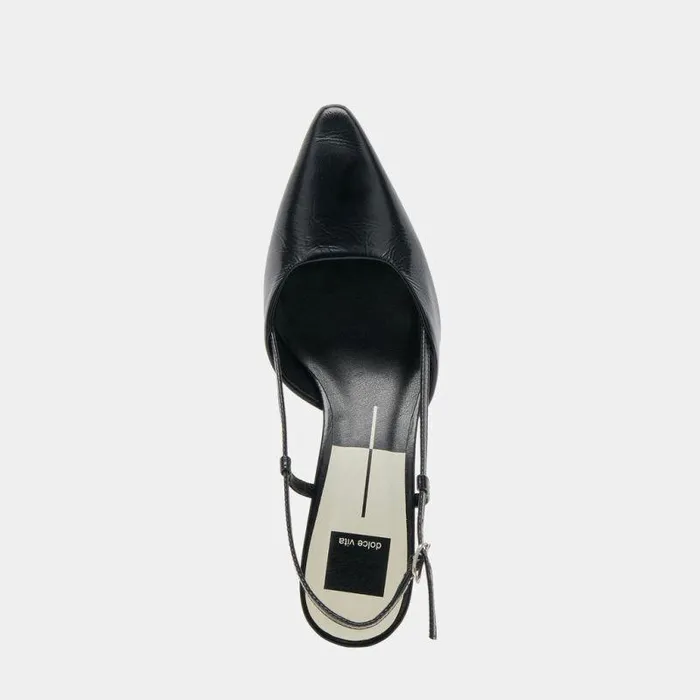 Heels Shop Dolce Vita Odela Wide Heels Midnight Crinkle Patent Midnight Crinkle Patent