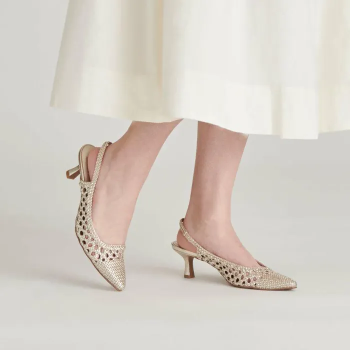Heels Shop Dolce Vita Olympa Heels Light Gold Metallic Stella Light Gold Metallic Stella