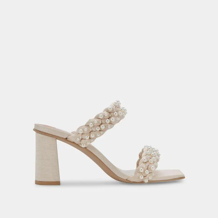 Heels Shop Dolce Vita Paily Pearl Heels Vanilla Pearls Vanilla Pearls
