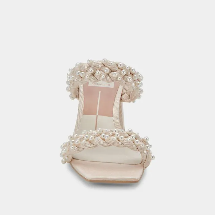 Heels Shop Dolce Vita Paily Pearl Heels Vanilla Pearls Vanilla Pearls