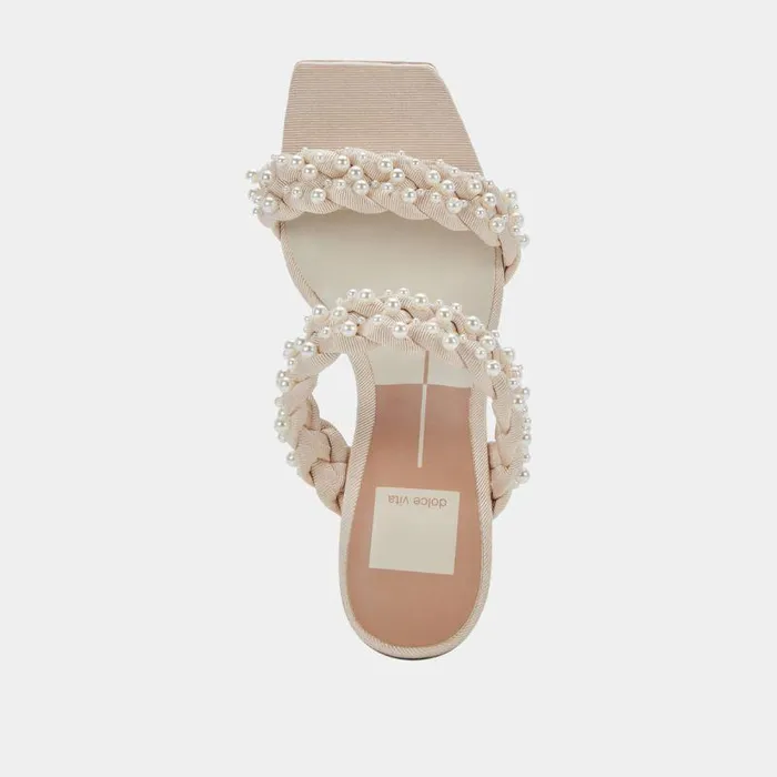 Heels Shop Dolce Vita Paily Pearl Heels Vanilla Pearls Vanilla Pearls