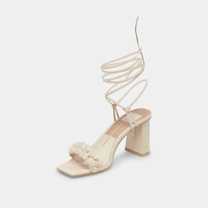 Heels Shop Dolce Vita Paxten Heels Vanilla Pearls Vanilla Pearls