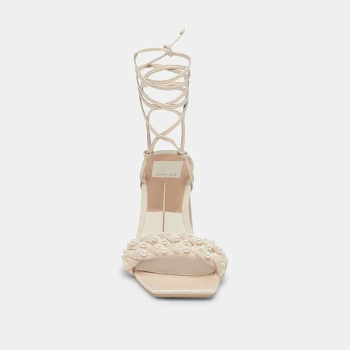 Heels Shop Dolce Vita Paxten Heels Vanilla Pearls Vanilla Pearls
