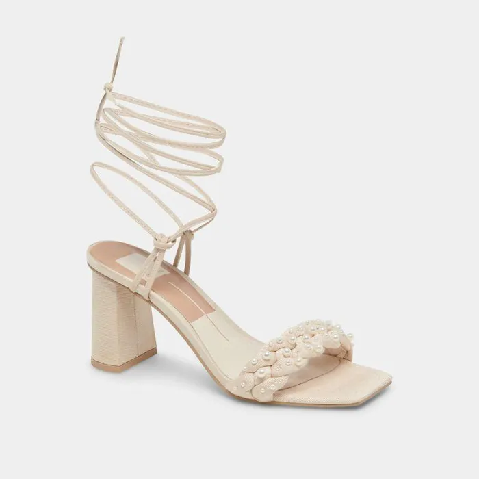 Heels Shop Dolce Vita Paxten Heels Vanilla Pearls Vanilla Pearls