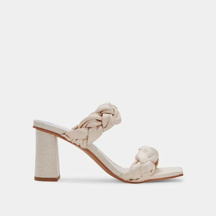 Heels Shop Dolce Vita Pheby Heels Beige Silk Beige Silk