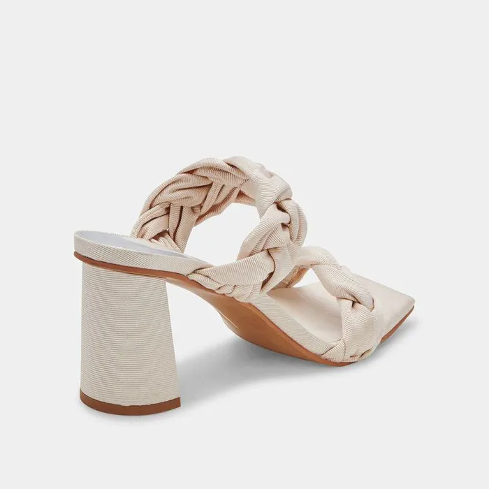 Heels Shop Dolce Vita Pheby Heels Beige Silk Beige Silk