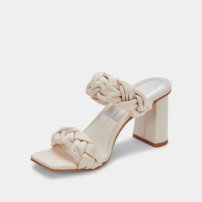 Heels Shop Dolce Vita Pheby Heels Beige Silk Beige Silk