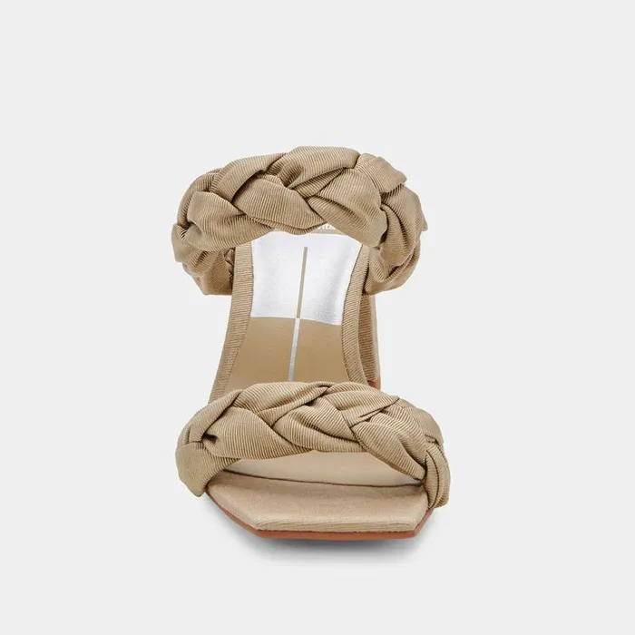 Heels Shop Dolce Vita Pheby Heels Khaki Silk Khaki Silk
