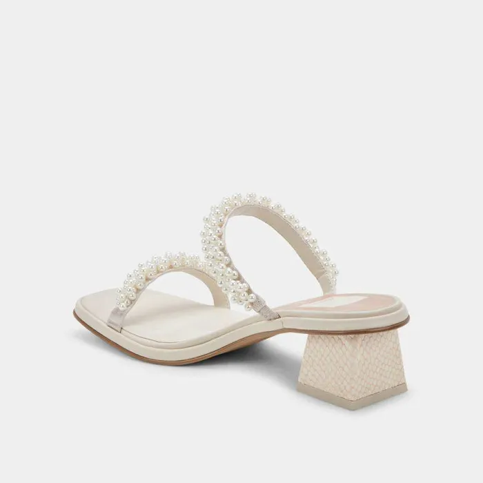Heels Shop Dolce Vita River Pearl Heels Vanilla Pearls Vanilla Pearls