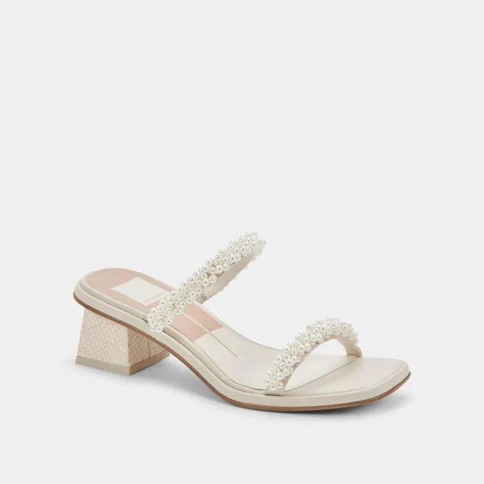 Heels Shop Dolce Vita River Pearl Heels Vanilla Pearls Vanilla Pearls