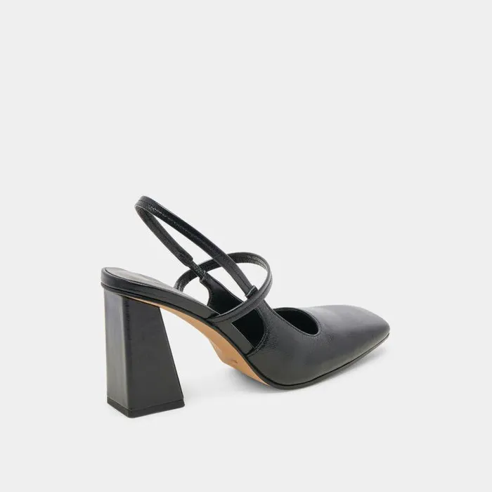Heels Shop Dolce Vita Soyer Heels Midnight Crinkle Patent Midnight Crinkle Patent