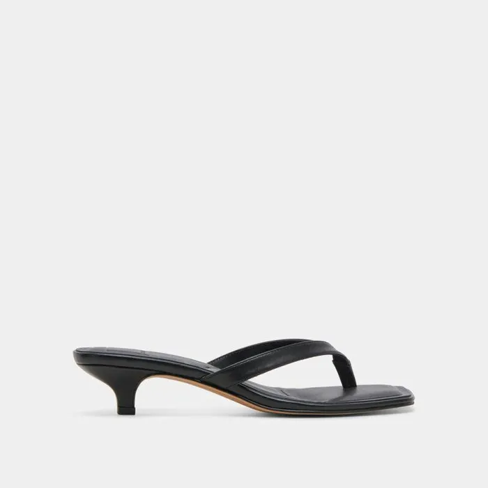 Heels Shop Dolce Vita Tasiah Sandals Black Leather Black Leather