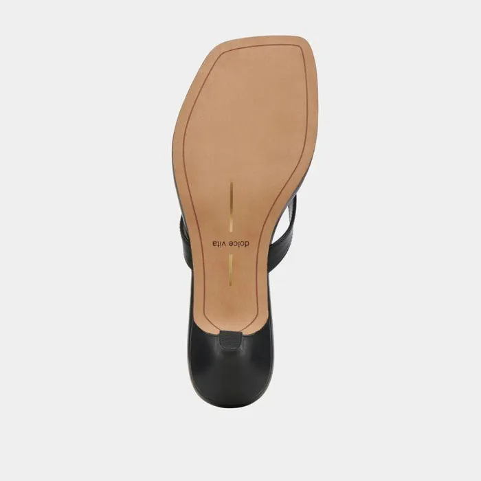 Heels Shop Dolce Vita Tasiah Sandals Black Leather Black Leather