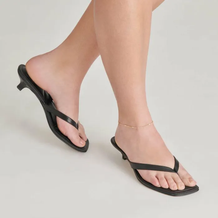 Heels Shop Dolce Vita Tasiah Sandals Black Leather Black Leather