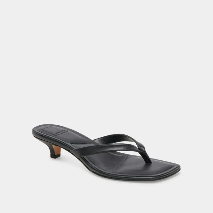 Heels Shop Dolce Vita Tasiah Sandals Black Leather Black Leather