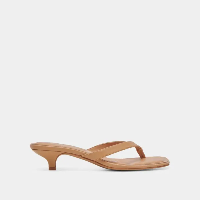 Heels Shop Dolce Vita Tasiah Sandals Light Tan Leather Light Tan Leather