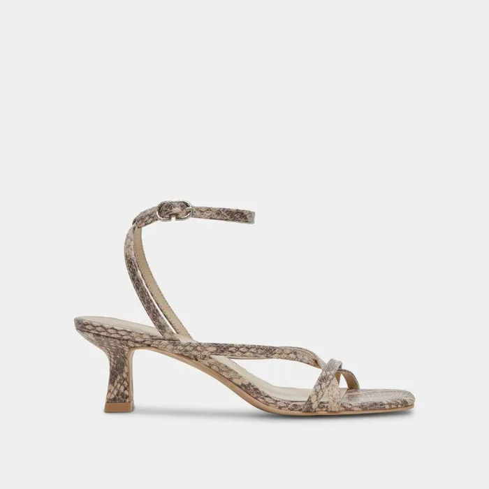 Heels Shop Dolce Vita Zamal Heels Sand Snake Embossed Sand Snake Embossed
