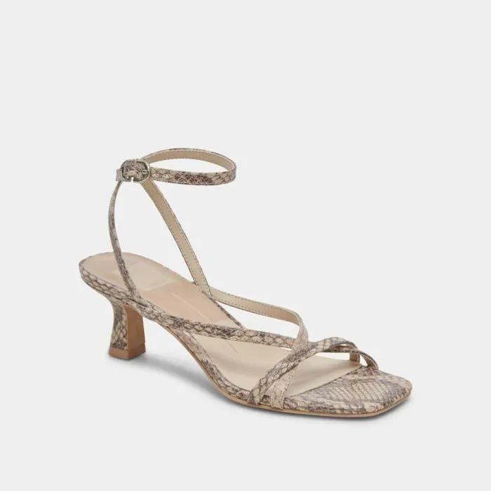 Heels Shop Dolce Vita Zamal Heels Sand Snake Embossed Sand Snake Embossed