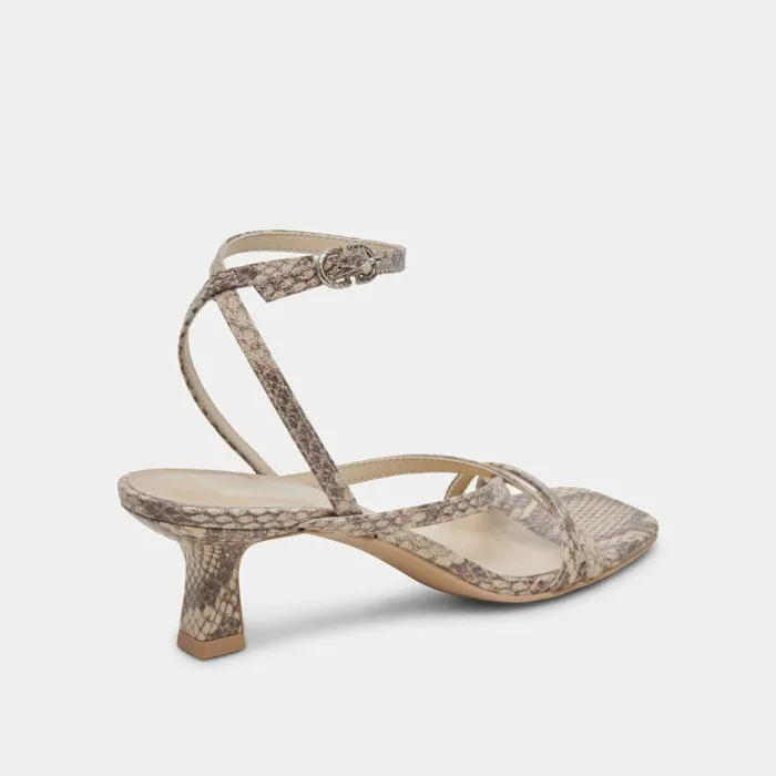 Heels Shop Dolce Vita Zamal Heels Sand Snake Embossed Sand Snake Embossed