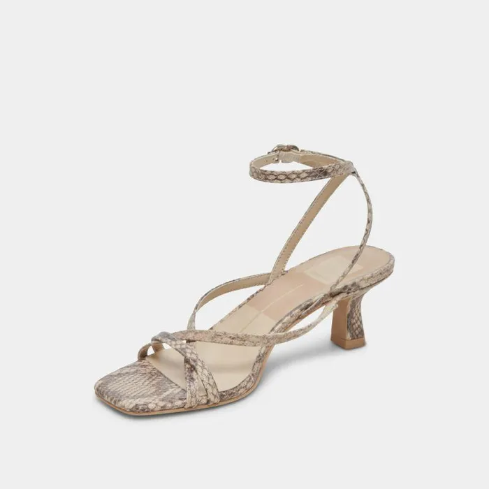 Heels Shop Dolce Vita Zamal Heels Sand Snake Embossed Sand Snake Embossed