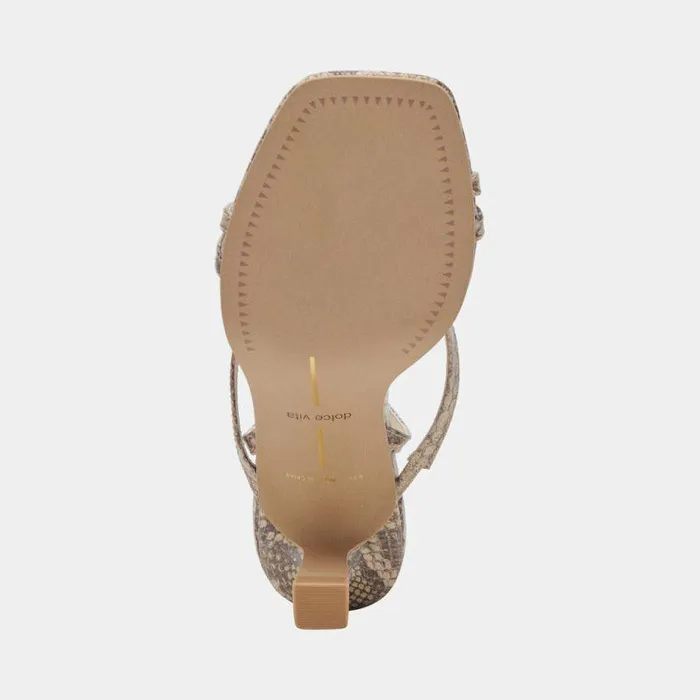 Heels Shop Dolce Vita Zamal Heels Sand Snake Embossed Sand Snake Embossed
