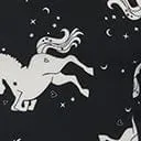 Hell Bunny Black and White Unicorn Sulivan Top Clothing Unique Vintage Blouses