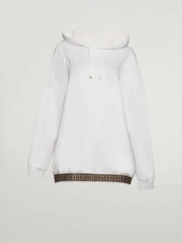 Hooded Sweater White Women Wolford Tops