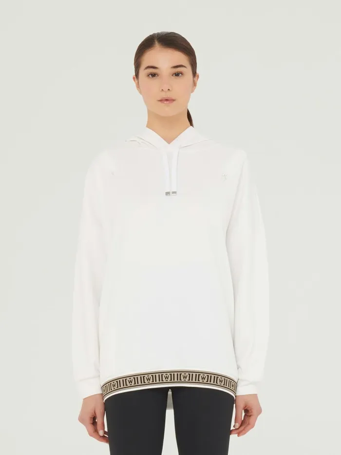 Hooded Sweater White Women Wolford Tops