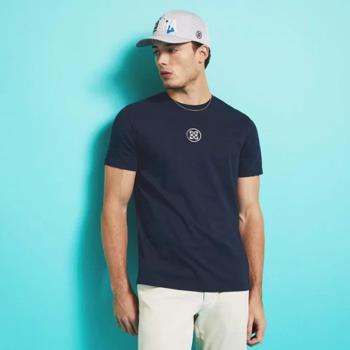 Hoodies and Tees Men GFORE APRS GOLF COTTON TEE Twilight