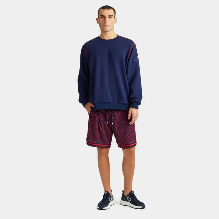 Hoodies and Tees Men GFORE DOUBLE KNIT OVERSIZED OPS SWEATSHIRT Patriot Navy