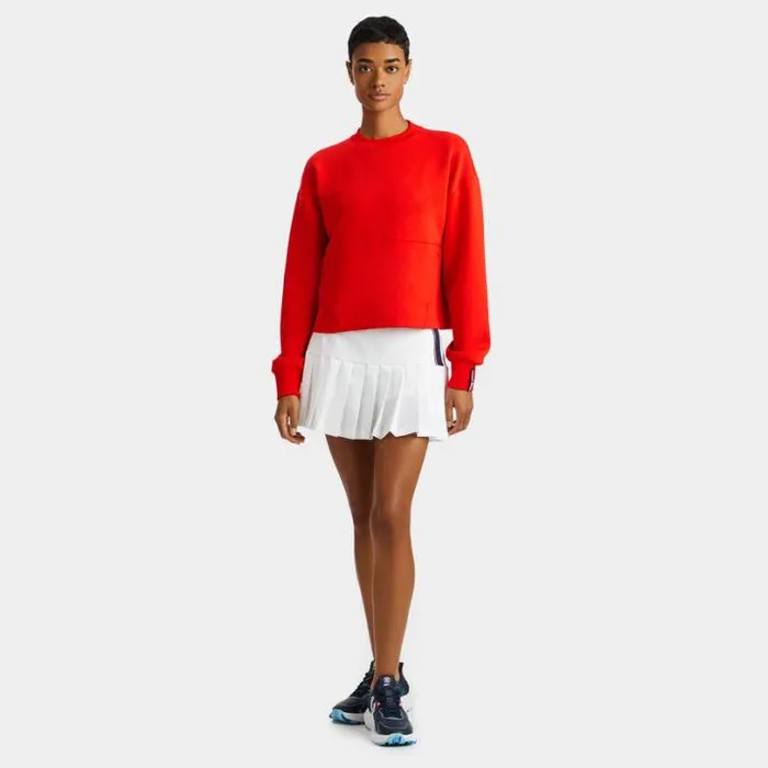 Hoodies and Tees Women GFORE DOUBLE KNIT PERFORATED CIRCLE G039S OPS SWEATSHIRT Poppy