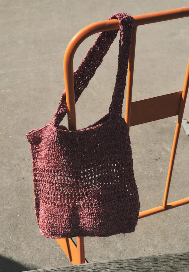 Hush Bags Women Capri Crochet Tote Red Multi Hush Bags Women Capri Crochet Tote Red Multi