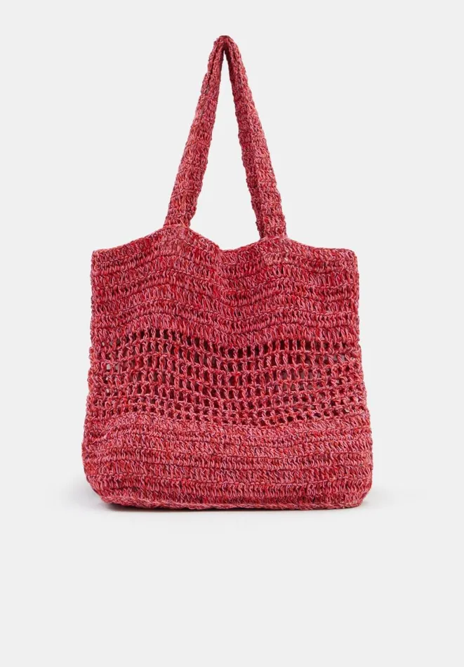 Hush Bags Women Capri Crochet Tote Red Multi Hush Bags Women Capri Crochet Tote Red Multi