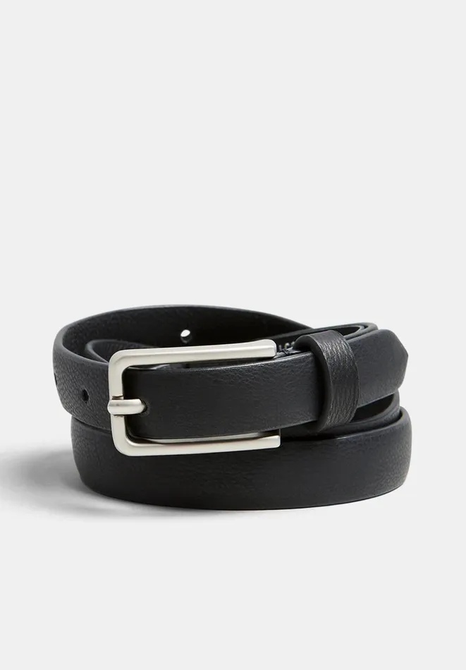 Hush Belts Women Priyanka Leather Belt Blacksilver