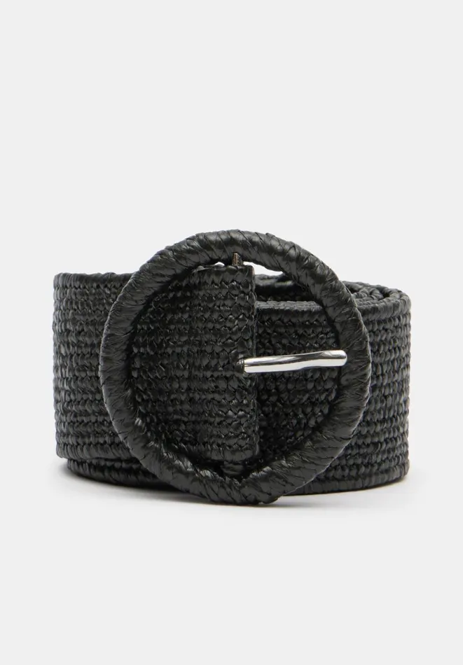 Hush Belts Women Wrenley Woven Belt Black