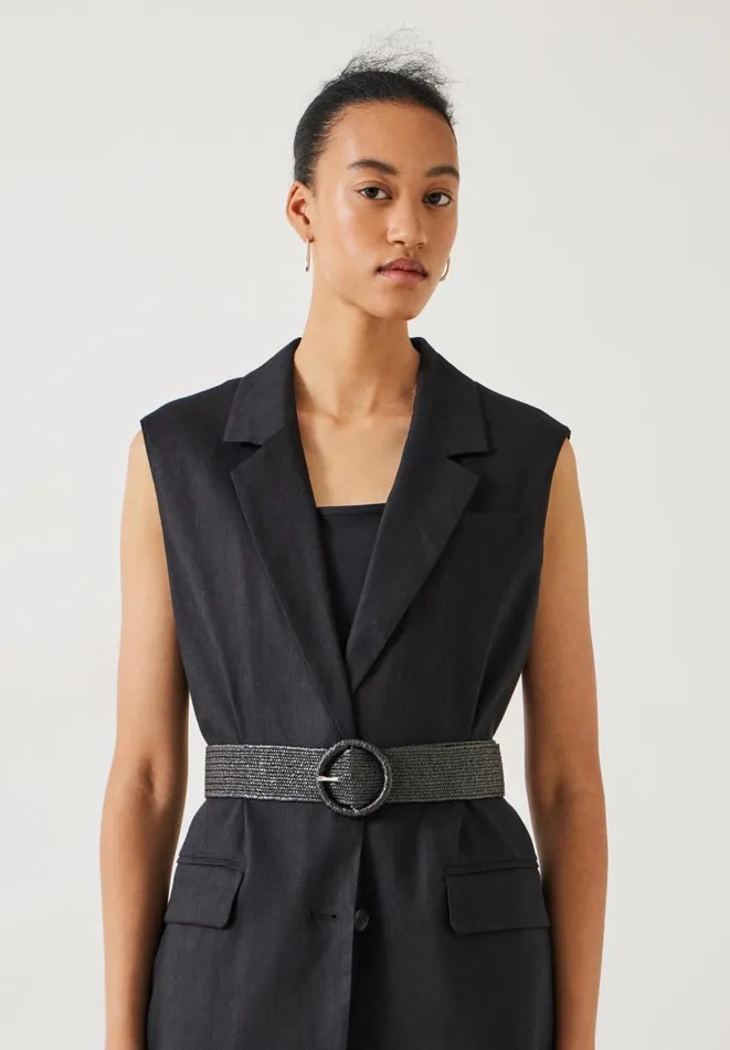 Hush Belts Women Wrenley Woven Belt Black Hush Belts Women Wrenley Woven Belt Black
