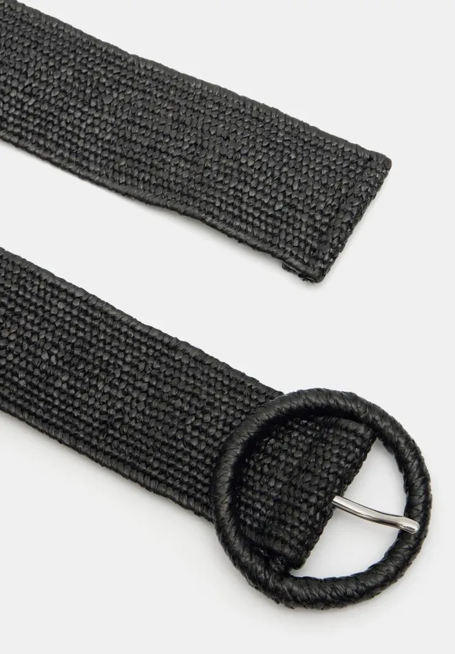Hush Belts Women Wrenley Woven Belt Black Hush Belts Women Wrenley Woven Belt Black
