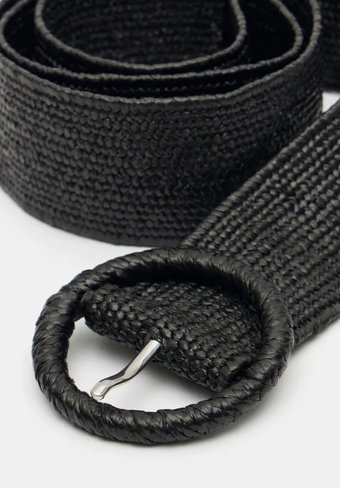 Hush Belts Women Wrenley Woven Belt Black Hush Belts Women Wrenley Woven Belt Black