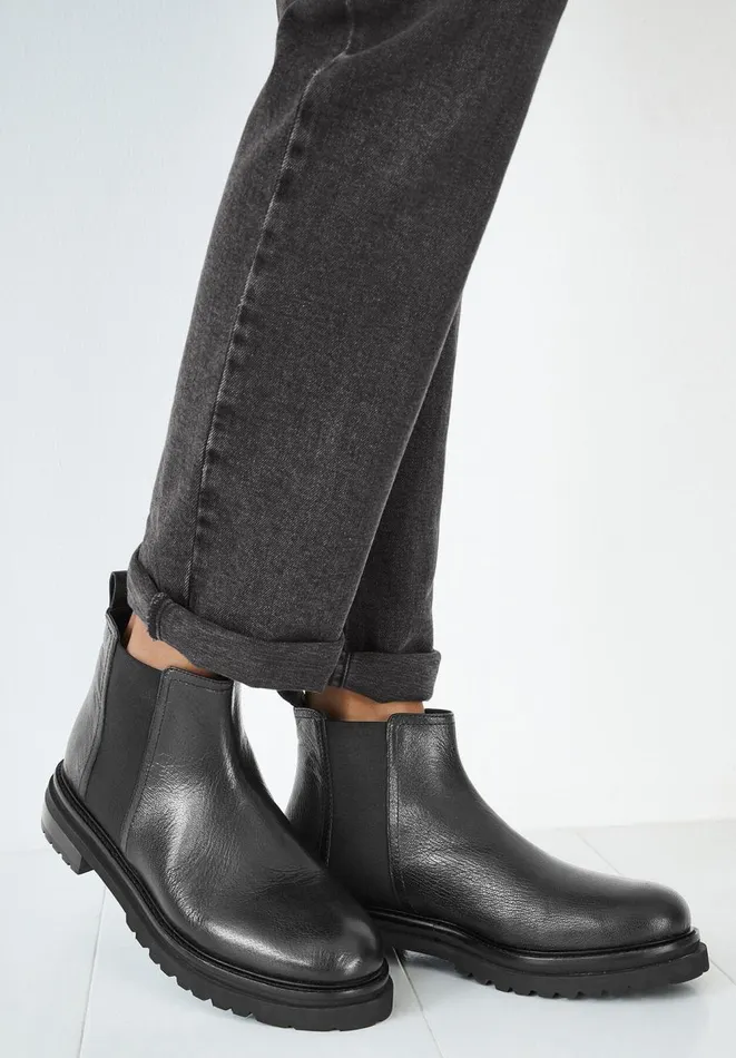 Hush Boots Women Bailey Leather Boots Black Hush Boots Women Bailey Leather Boots Black
