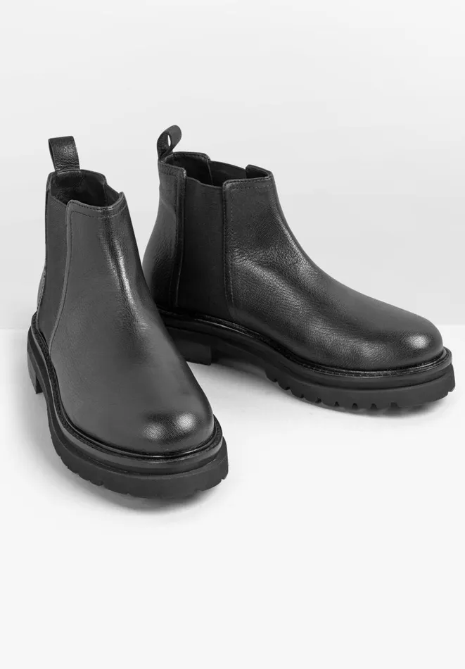 Hush Boots Women Bailey Leather Boots Black Hush Boots Women Bailey Leather Boots Black