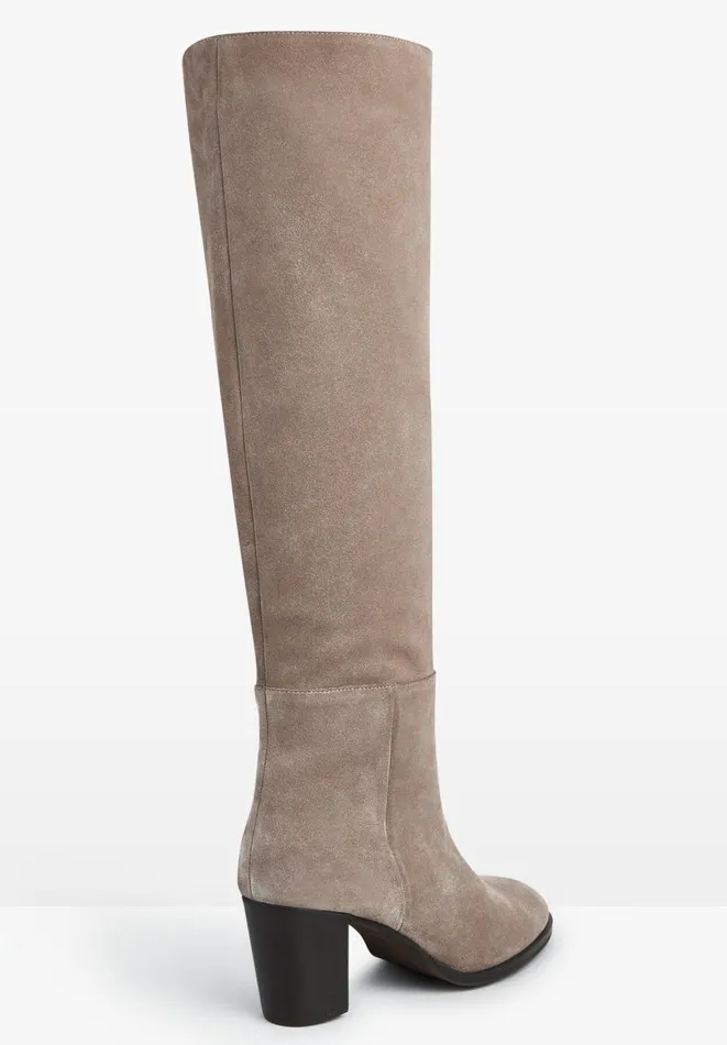 Hush Boots Women Draper Suede Boots Taupe Hush Boots Women Draper Suede Boots Taupe