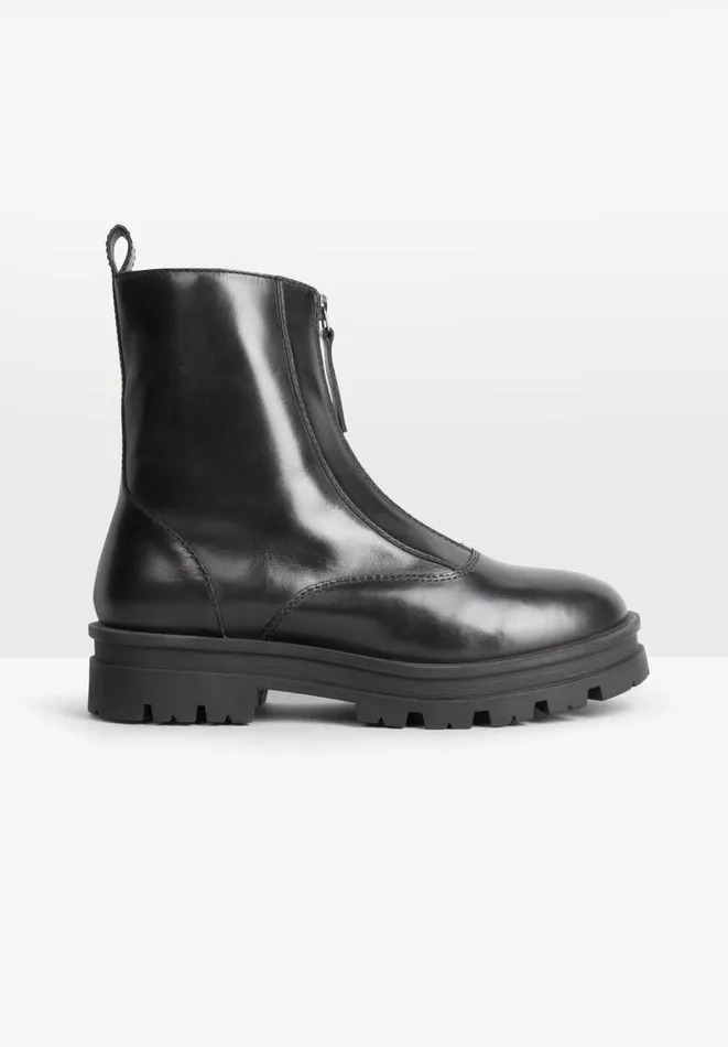Hush Boots Women Elm Leather Boots Black