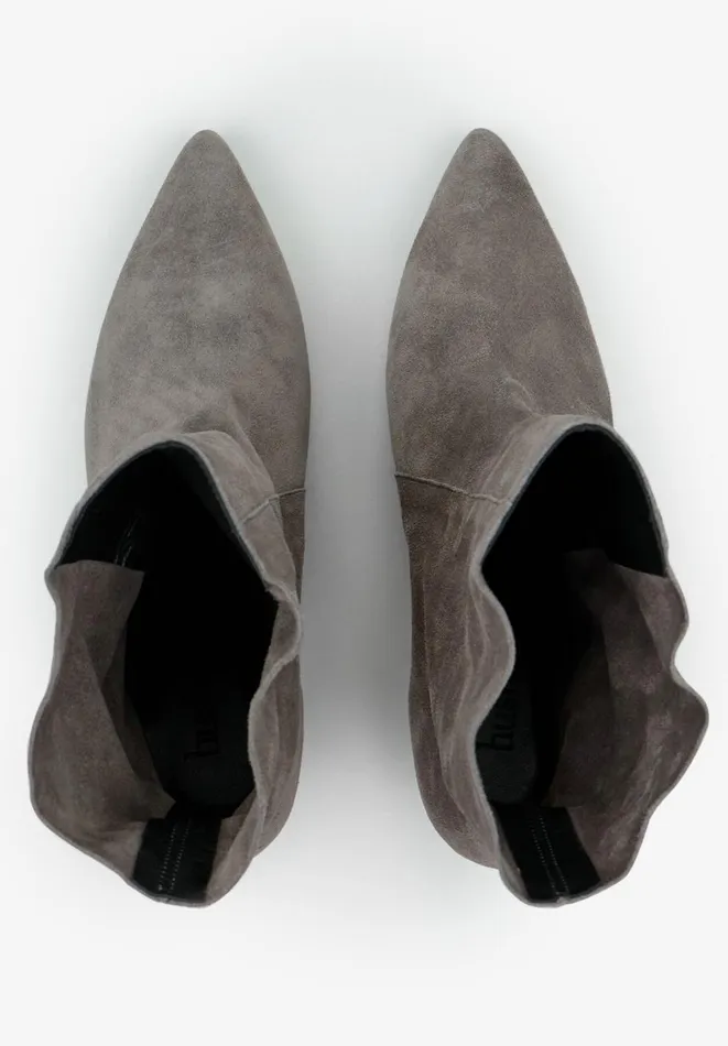 Hush Boots Women Hesper Suede Leather Boots Grey Hush Boots Women Hesper Suede Leather Boots Grey