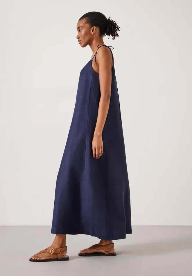 Hush Dresses Women Aanya Two Way Linen Maxi Dress Night Sky Hush Dresses Women Aanya Two Way Linen Maxi Dress Night Sky