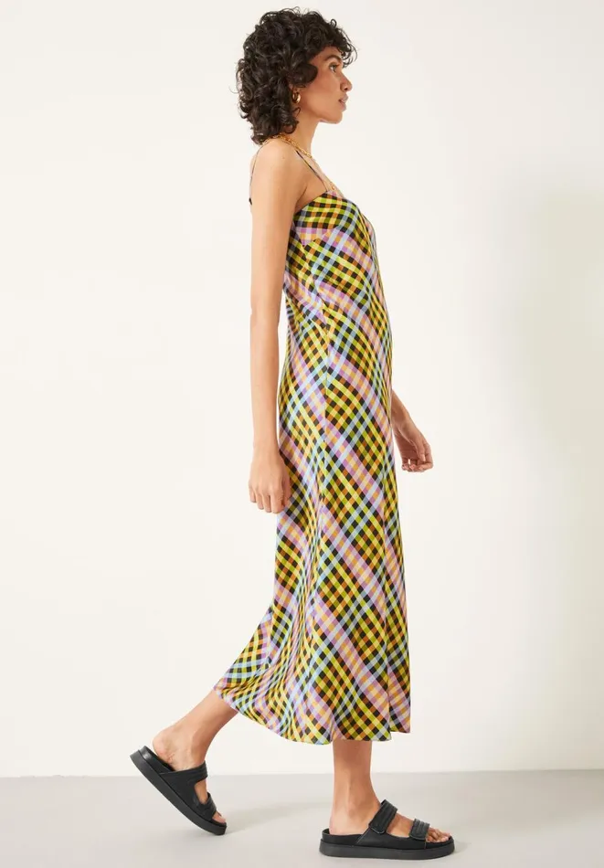 Hush Dresses Women Alessandra Slip Midi Dress Gingham Hush Dresses Women Alessandra Slip Midi Dress Gingham