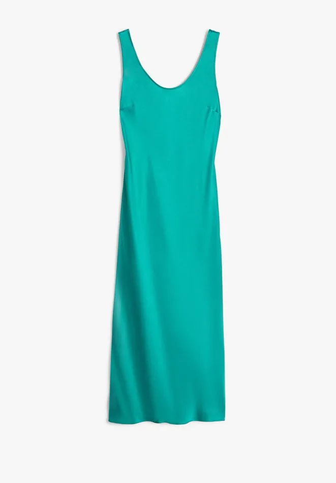 Hush Dresses Women Alysia Satin Midi Dress Bright Green Hush Dresses Women Alysia Satin Midi Dress Bright Green