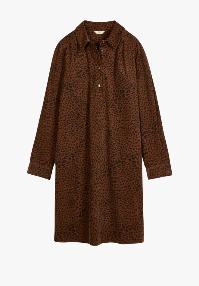 Hush Dresses Women Cait Cord Mini Dress Contrast Leopard Brownblack Hush Dresses Women Cait Cord Mini Dress Contrast Leopard Brownblack