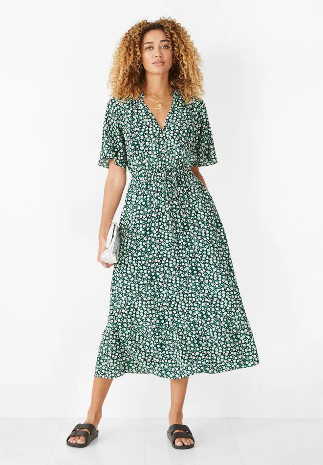 Hush Dresses Women Claudia Midi Dress Mini Daisy Black